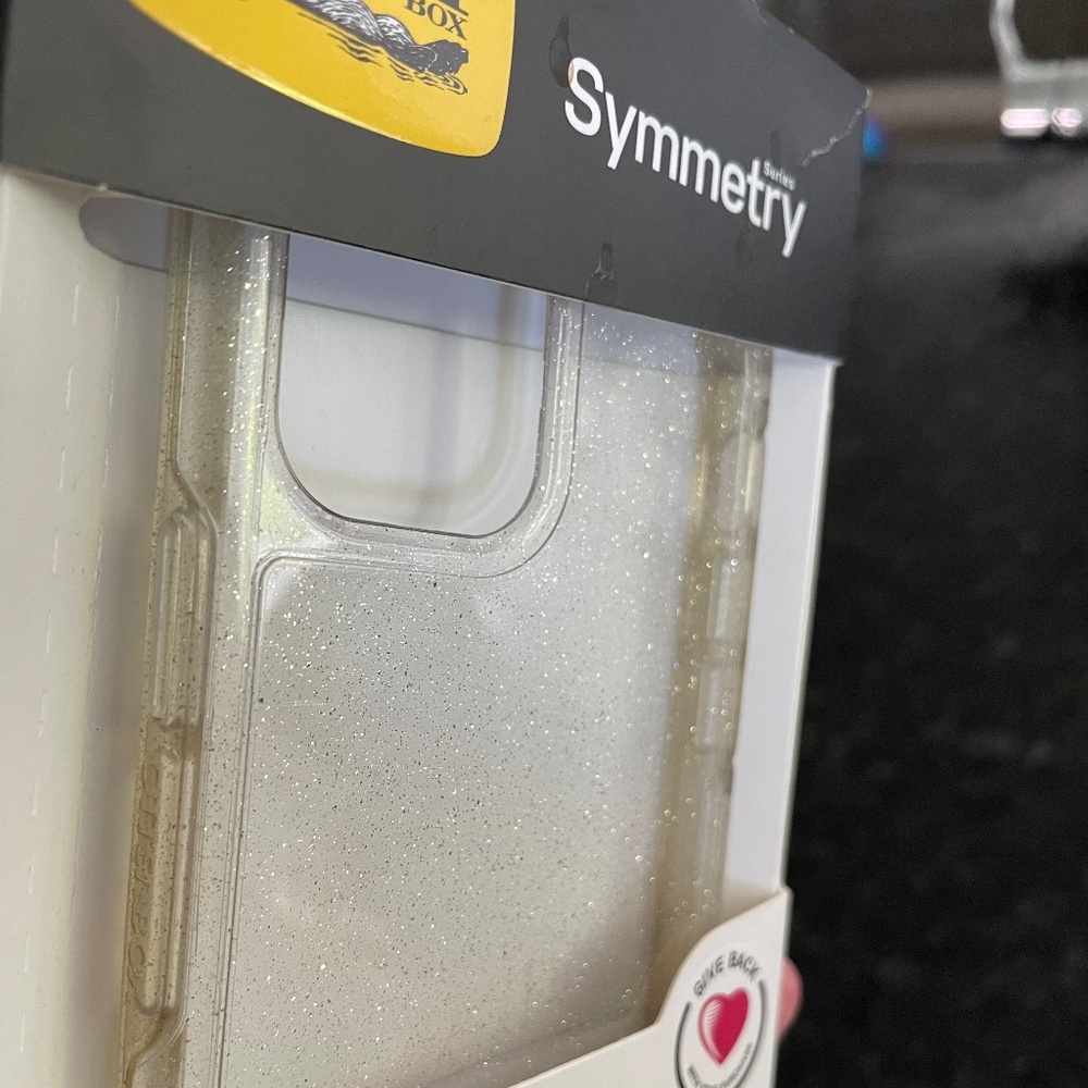 Otterbox symmetry case clear glitter